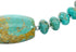 Native American Navajo Carico Lake Turquoise Sterling Silver Bead Necklace TX10318