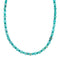 Navajo Sterling Silver Native American Turquoise Bead Necklace TX10319
