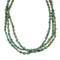Native American 3-Strand Turquoise And Silver Bead Necklace TX10321