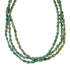 Native American 3-Strand Turquoise And Silver Bead Necklace TX10321