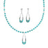 Navajo Turquoise Sterling Silver Necklace Earrings Set TX11310