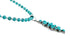 Turquoise Genuine Sterling Silver Navajo Bead Necklace Set TX11316