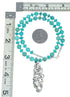 Turquoise Genuine Sterling Silver Navajo Bead Necklace Set TX11317