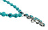 Turquoise Genuine Sterling Silver Navajo Bead Necklace Set TX11318