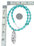Turquoise Genuine Sterling Silver Navajo Bead Necklace Set TX11318
