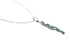 Southwest Turquoise Sterling Silver Rope Chain Necklace Set TX11338