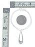 Southwest Turquoise Inlay Sterling Silver Box Chain Necklace Set TX11322