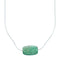 Navajo Turquoise Pendant Sterling Silver Italian Snake Chain Necklace Set TX11321