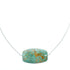 Navajo Turquoise Pendant Sterling Silver Italian Rope Chain Necklace Set TX11320