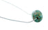 Navajo Turquoise Pendant Sterling Silver Italian Rope Chain Necklace Set TX11320