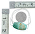 Navajo Turquoise Pendant Sterling Silver Italian Rope Chain Necklace Set TX11319
