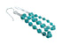 Sterling Silver Turquoise Bead Hook Dangle Earrings TX11333