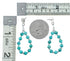 Sterling Silver Turquoise Bead Post Dangle Earrings TX11335