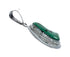 Native American Turquoise Tear Drop Genuine Sterling Silver Pendant TX11347