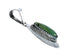 Native American Turquoise Tear Drop Genuine Sterling Silver Pendant TX11349