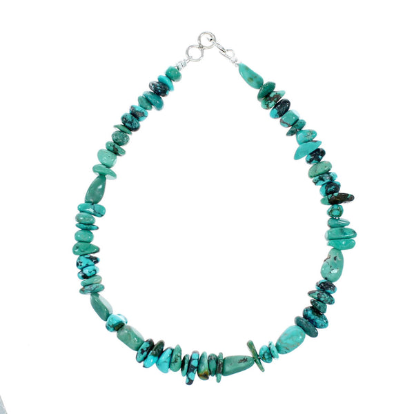 Turquoise Bead Authentic Sterling Silver Bracelet TX11339