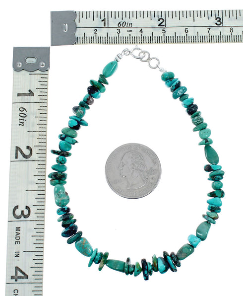 Turquoise Bead Authentic Sterling Silver Bracelet TX11339