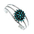 Sterling Silver Turquoise Needlepoint Navajo Jewelry Cuff Bracelet TX11341