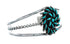 Sterling Silver Turquoise Needlepoint Navajo Jewelry Cuff Bracelet TX11341