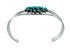 Sterling Silver Turquoise Needlepoint Navajo Jewelry Cuff Bracelet TX11341