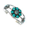 Genuine Sterling Silver Navajo Turquoise Concho Cuff Bracelet TX11342