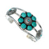 Genuine Sterling Silver Navajo Turquoise Concho Cuff Bracelet TX11342