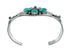 Genuine Sterling Silver Navajo Turquoise Concho Cuff Bracelet TX11342