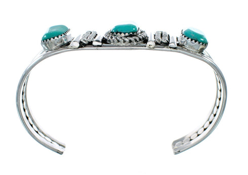 Turquoise Sterling Silver Native American Cuff Bracelet TX11343