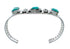 Turquoise Sterling Silver Native American Cuff Bracelet TX11343