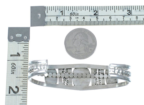 Turquoise Sterling Silver Native American Cuff Bracelet TX11343