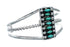Navajo Turquoise Multistone Sterling Silver Cuff Bracelet TX11345