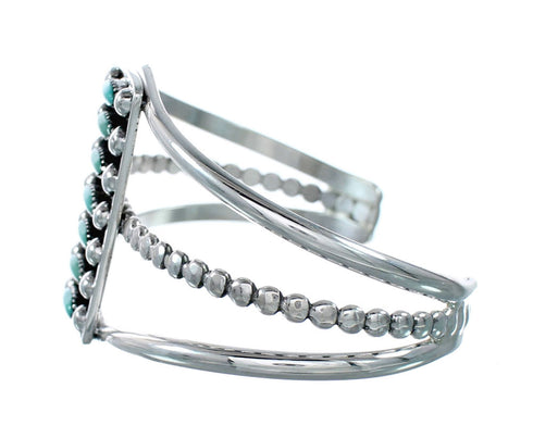 Navajo Turquoise Multistone Sterling Silver Cuff Bracelet TX11345
