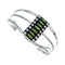 Navajo Turquoise Multistone Sterling Silver Cuff Bracelet TX11346