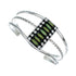 Navajo Turquoise Multistone Sterling Silver Cuff Bracelet TX11346