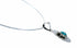 Genuine Navajo Sterling Silver Turquoise Turtle Inlay Pendant Italian Snake Chain Necklace Set TX11353