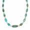 Genuine Navajo Kingman Lake Turquoise Sterling Silver Bead Necklace TX11365