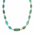 Genuine Navajo Kingman Lake Turquoise Sterling Silver Bead Necklace TX11365