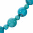 Navajo Sterling Silver Native American Turquoise Bead Necklace TX11364