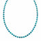 Genuine Navajo Sterling Silver Turquoise Bead Necklace TX11366
