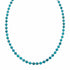Genuine Navajo Sterling Silver Turquoise Bead Necklace TX11366