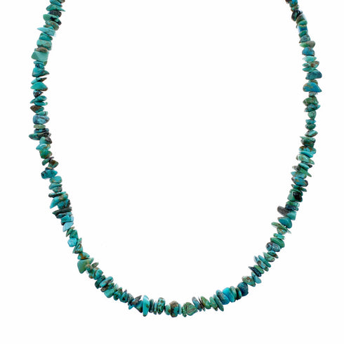 Genuine Turquoise Freeform Navajo Bead Necklace TX11367