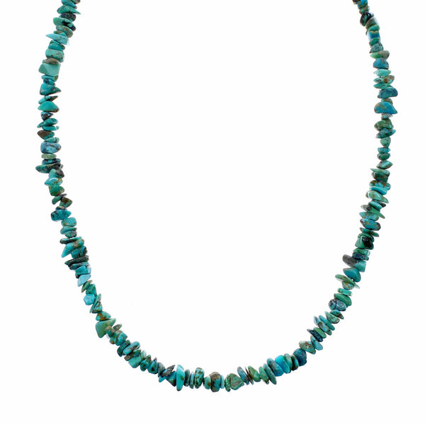 Genuine Turquoise Freeform Navajo Bead Necklace TX11367