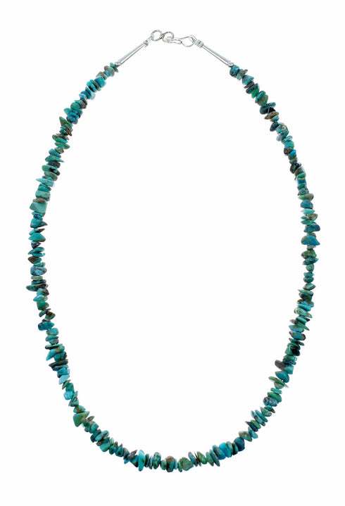Genuine Turquoise Freeform Navajo Bead Necklace TX11367