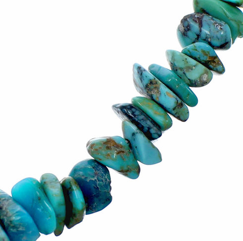 Genuine Turquoise Freeform Navajo Bead Necklace TX11367
