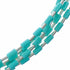 Navajo Turquoise 5-Strand Hand Strung Sterling Silver 18" Necklace TX11368