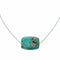 Unique Navajo Turquoise Pendant Sterling Silver Italian Rope Chain Necklace Set TX11362