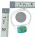 Unique Navajo Turquoise Pendant Sterling Silver Italian Rope Chain Necklace Set TX11362