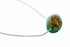 Unique Navajo Turquoise Pendant Sterling Silver Italian Rope Chain Necklace Set TX11361