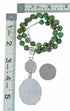 Native American Turquoise Sterling Silver Navajo Necklace Pendant Set TX11369