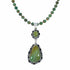 Genuine Navajo Turquoise Sterling Silver Necklace Pendant Set TX11371
